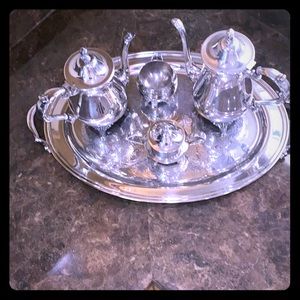 Oneida silversmith tea set